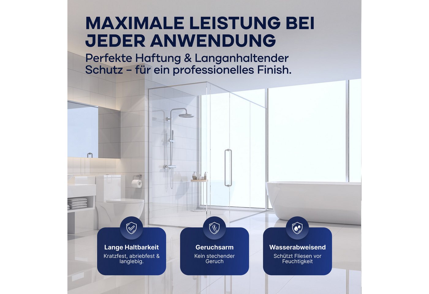 plid Fliesenlack Premium Fliesenlack Fliesen Lack Fliesenfarbe Anlauger Lackierset, schnelltrocknend, spritzwasserbeständig, verarbeitungsfertig