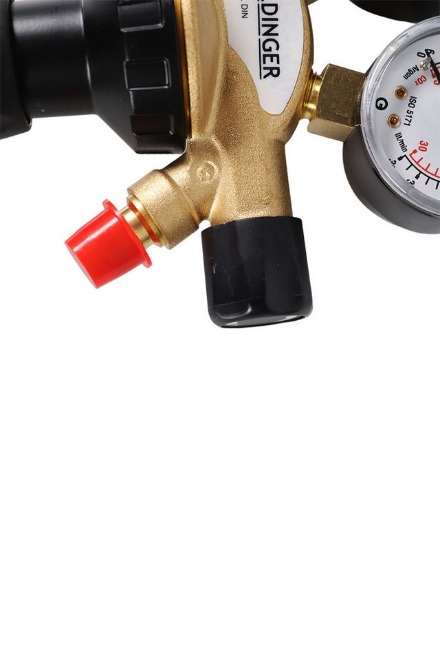 WELDINGER Druckminderer PRO Druckminderer Messing für Schutzgas Argon-/ CO2-Mehrwegflaschen Bild 2