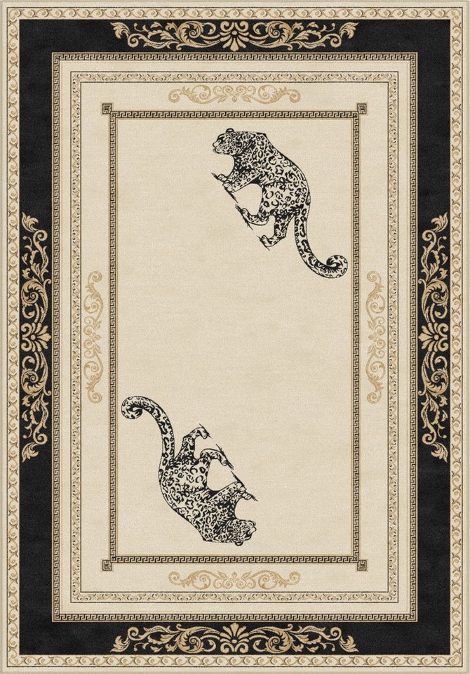 Belle Arti Teppich Teppich Jaguar schwarz gold 67 x 105 cm, Rechteckig Bild 3