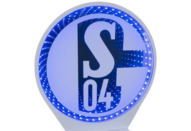 FC Schalke 04 LED Dekolicht LED-Licht Logo Mirror