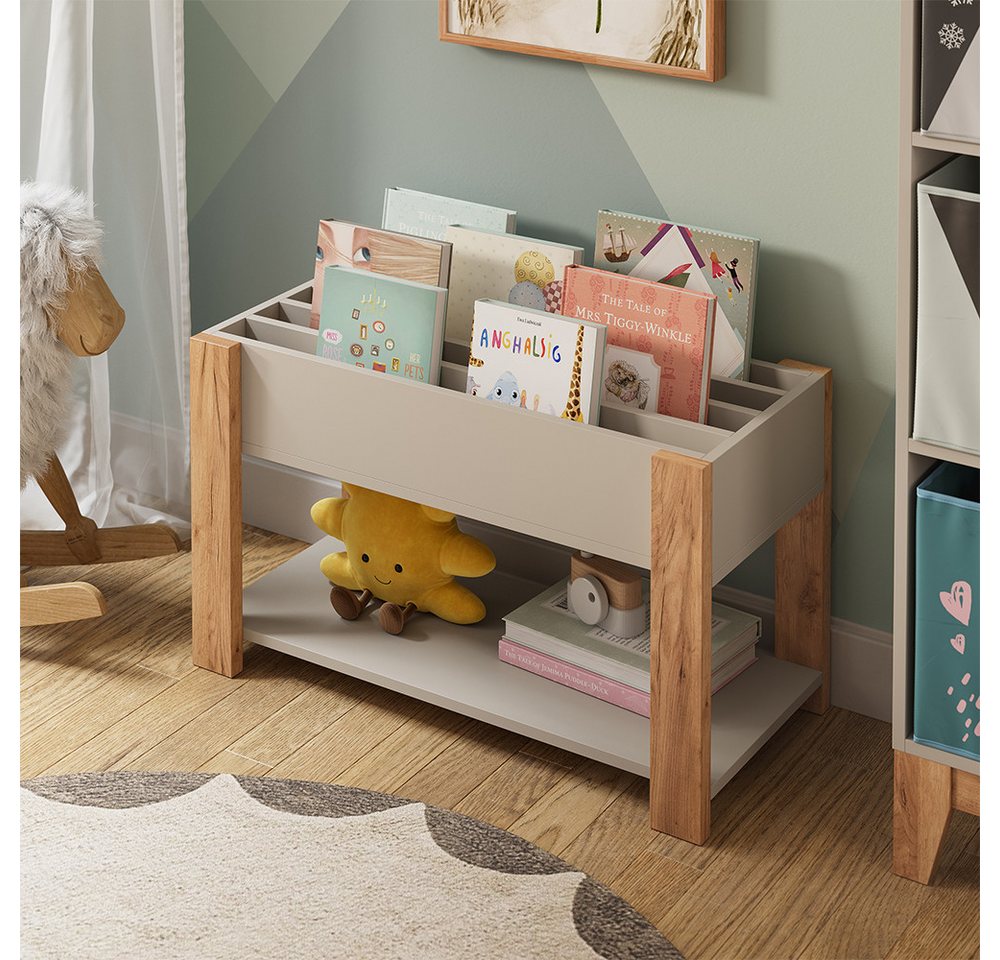 VitaliSpa® Bücherregal Malia, Cashmere/Artisan/Artisan, 80 x 46 cm, 1-tlg. Bild 5