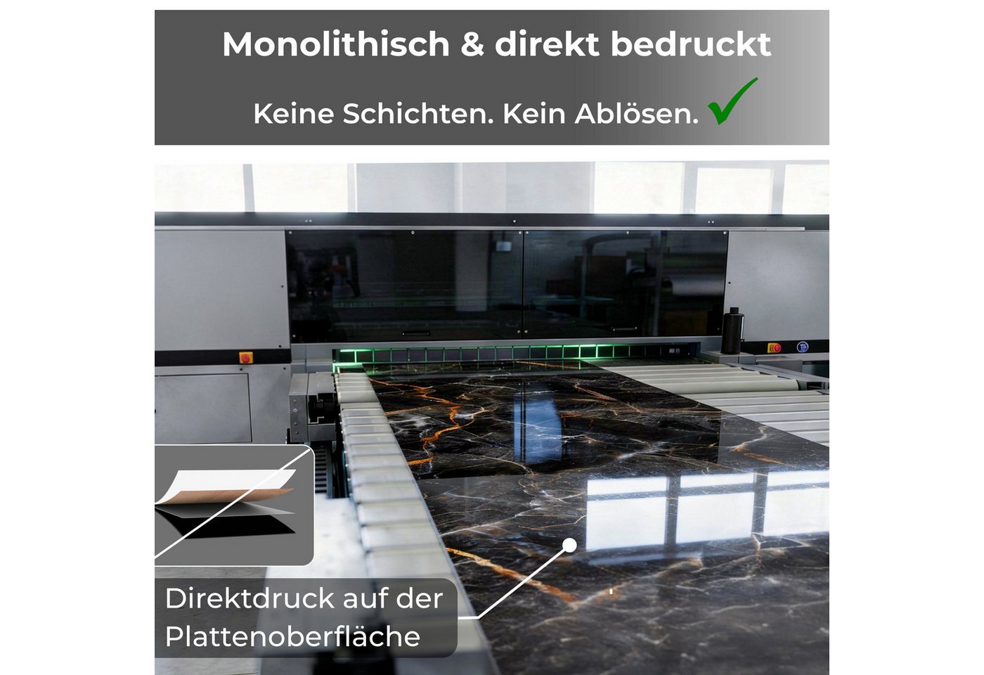 Rodnik Küchenrückwand Macarons, monolithische ABS-Platte mit Direktdruck, formstabil und langlebig Bild 3