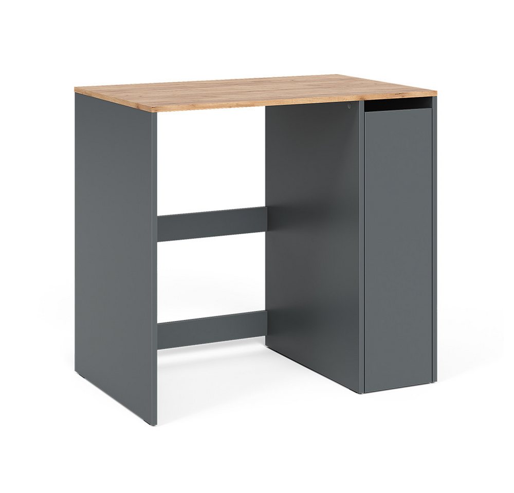 Vicco Waschmaschinenumbauschrank Viktor, Anthrazit/Goldkraft Eiche, 93.6 x 88.2 cm mit Rollcontainer (1-St)