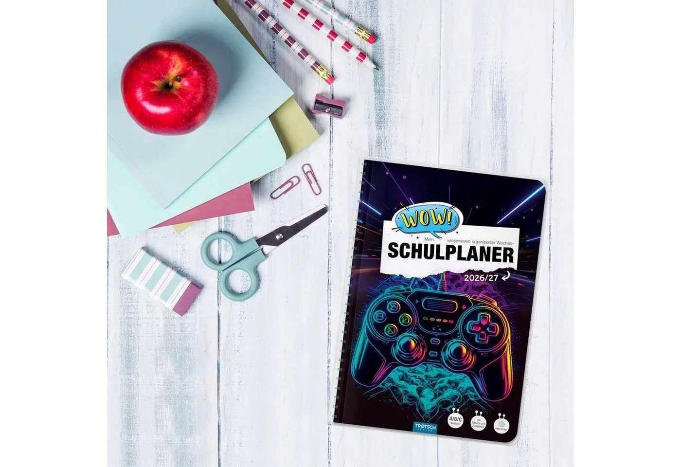 Schülerkalender TRÖTSCH - Schulplaner WOW Gaming 26/27 Bild 3
