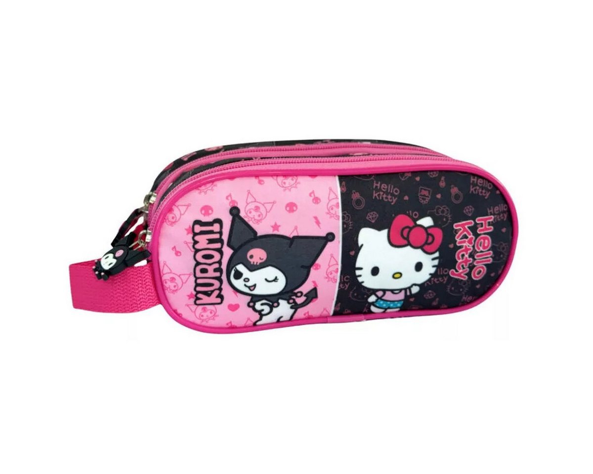 Hello Kitty Federmäppchen Hello Kitty & Kuromi Stifteetui mit 2 Fächern 23 cm