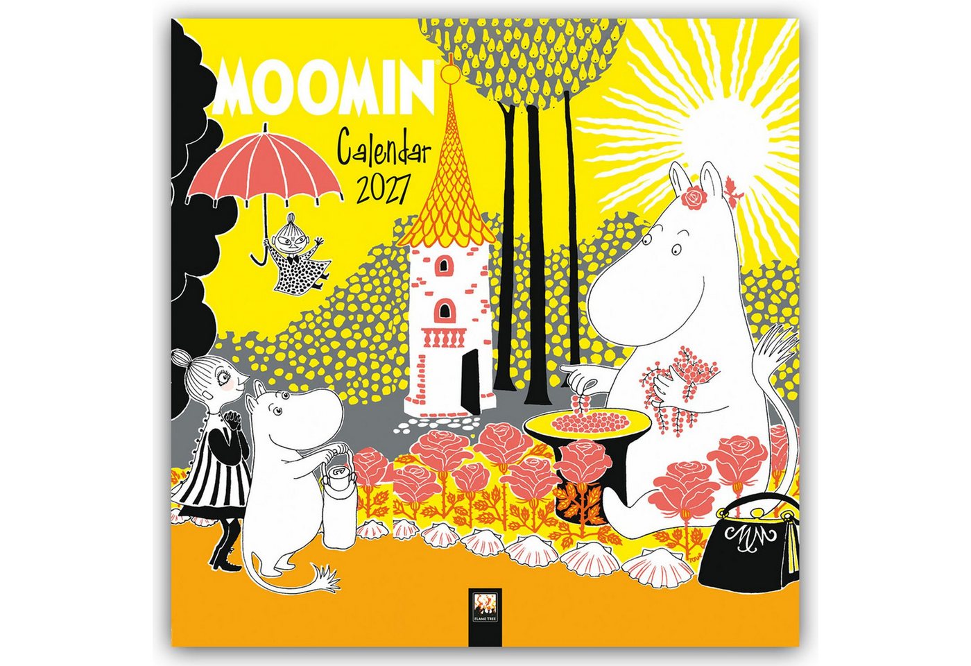 Wandkalender Tove Jansson: Moomin – Mumins 2027 – Original Flame Tree Publishing-Ka