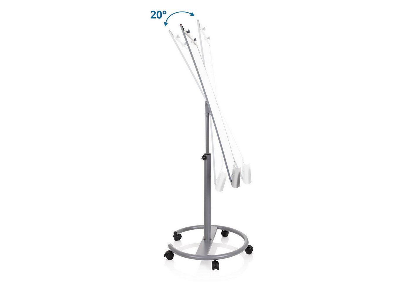 hjh OFFICE Magnettafel Whiteboard Multiboard Stahl, 2-in-1 Flipchart und Whiteboard Bild 5