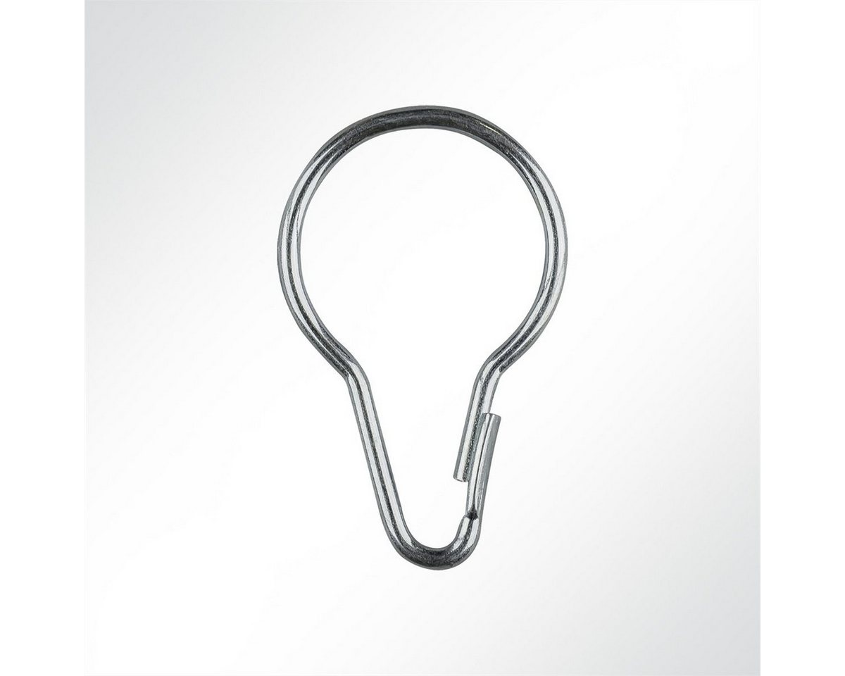 LYSEL® Gardinenring Birneförmiger Stahldraht Vorhanghaken Universalhaken 25x2,5mm, (1-St) Bild 2