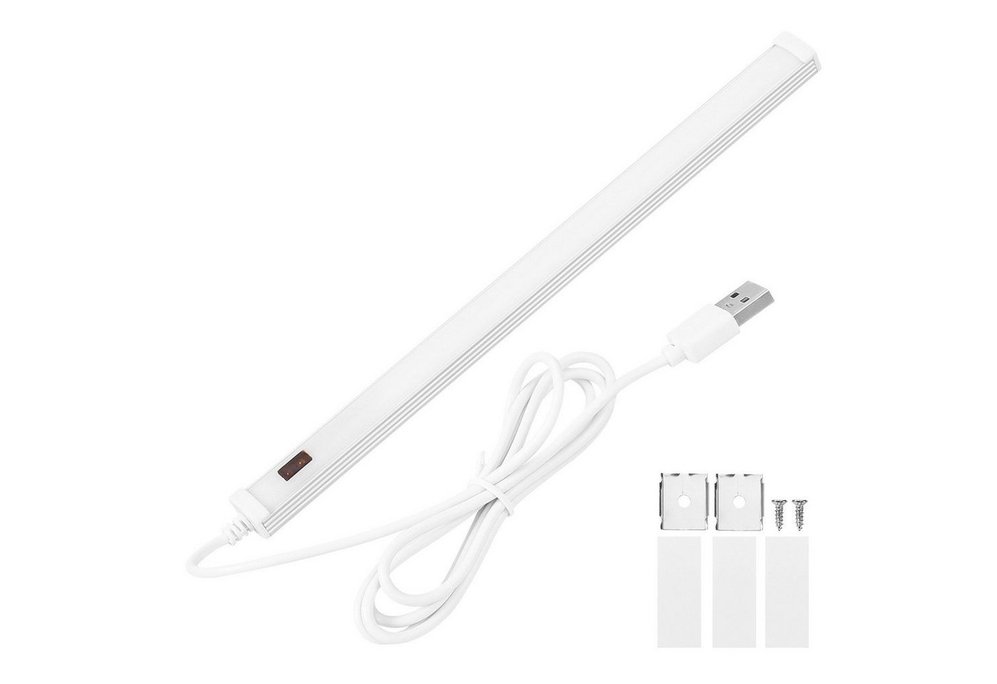 Sunicol LED Unterbauleuchte Sensor-Schalter, Farbe veränderbar, für Schrank Bad-Beleuchtung, Warmes Weiß, USB Bild 5