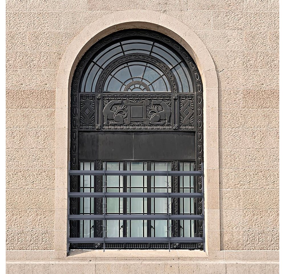 Feel2Home Fensterschutzgitter Sicherheitsgitter Balkongeländer Fensterschutz Stahl versch. Größen (Stück, Fenstergitter), Vollständig verschweißt