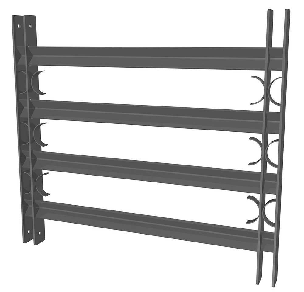 Feel2Home Fensterschutzgitter Sicherheitsgitter Balkongeländer Fensterschutz Stahl versch. Größen (Stück, Fenstergitter), Vollständig verschweißt Bild 2