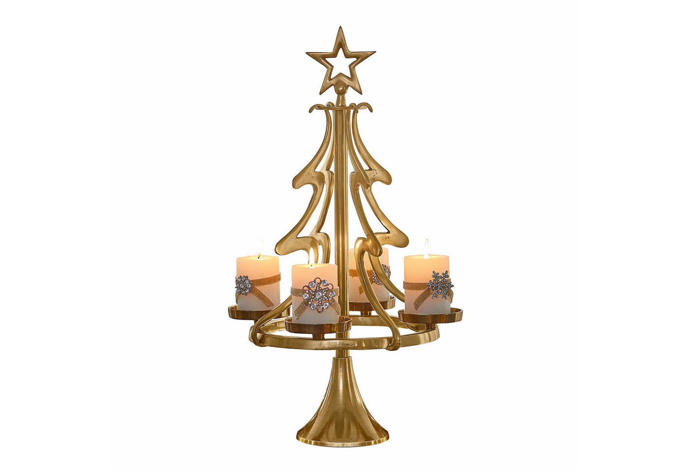 Mirabeau Adventskranz Adventskranzständer Gaetana gold Bild 2