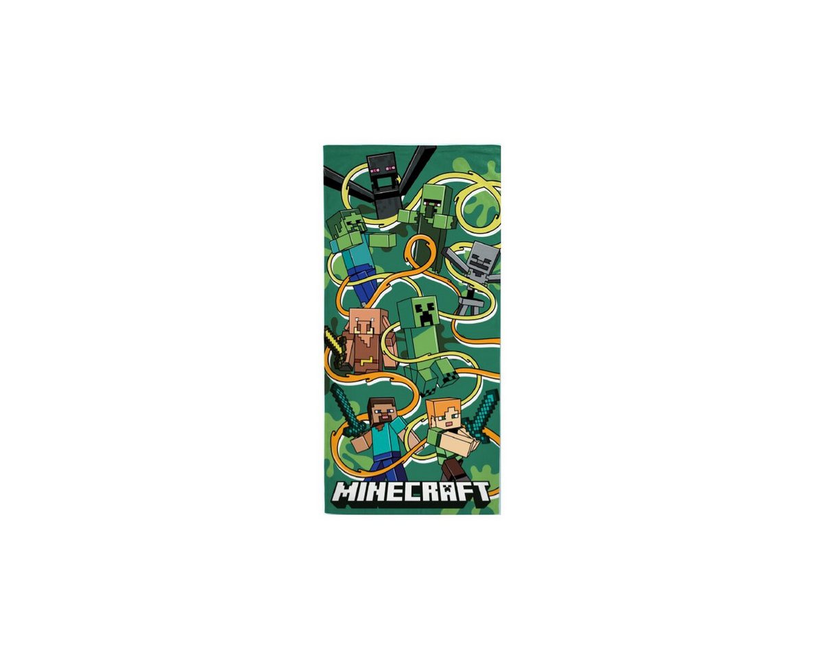 Minecraft Badetücher Minecraft Badetuch 70x140cm – Funtage Graphic Design, 100% Baumwolle (1-St)