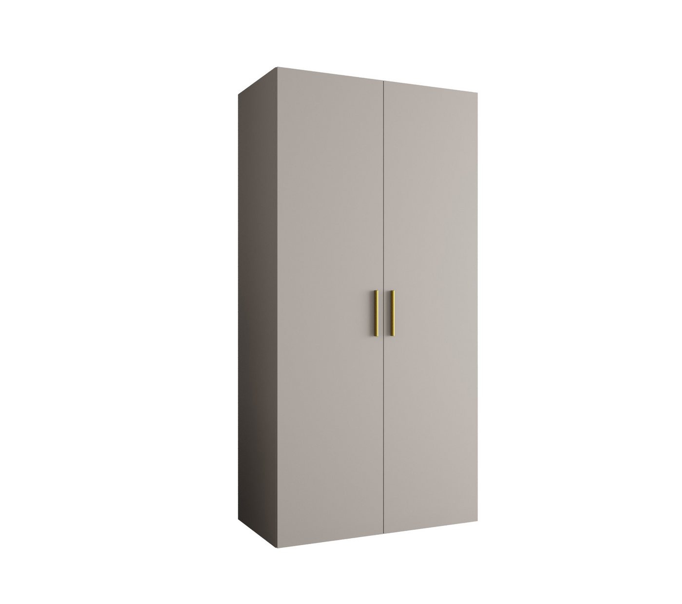 MOEBLO Drehtürenschrank LIVENTO 1 (mit Soft-Close, moderne Griffe – Moderner Kleiderschrank mit Einlegeböden & Kleiderstange für Schlafzimmer und Ankleide, Kleiderschrank Schrank Garderobe Schlafzimmer Drehtürenschrank) (BxHxT): 100/150/200/250/300x202x52 cm