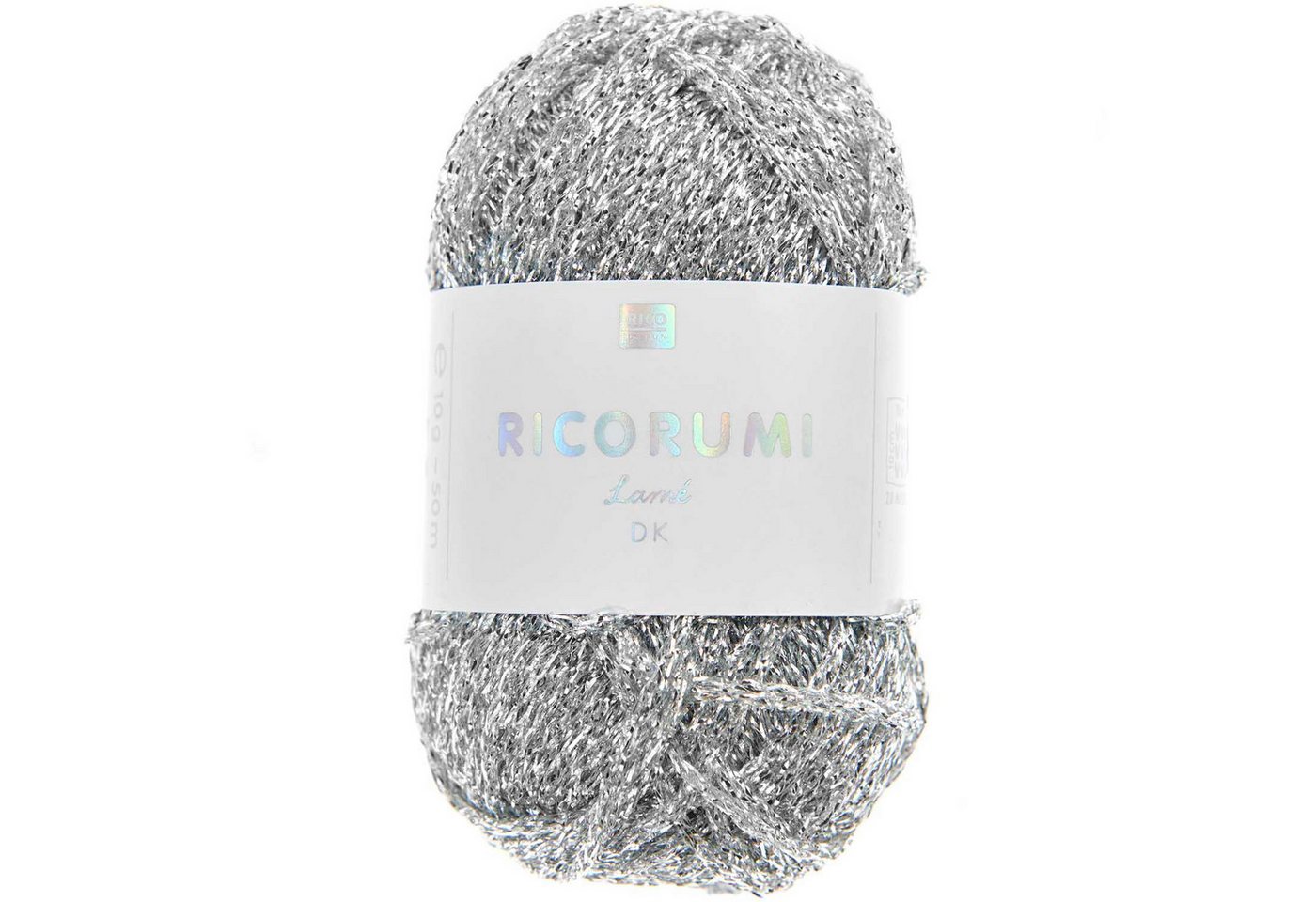 rico Rico - Ricorumi Lame Silber Häkelwolle, 50 m