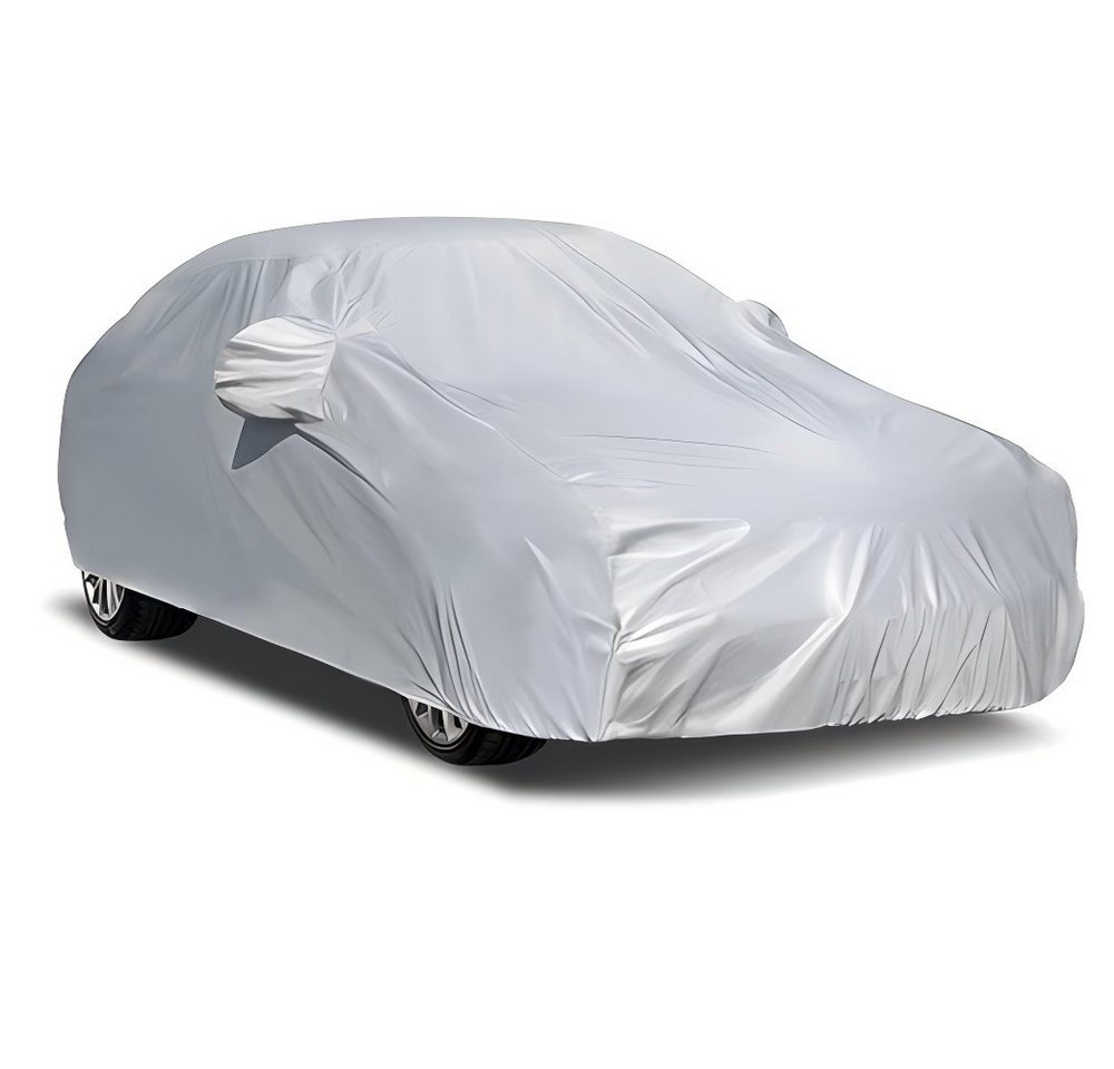 MIBODE Autoplane Autoplane Autoschutzhülle Auto Abdeckplane Car Cover Autoplane Silber Bild 2