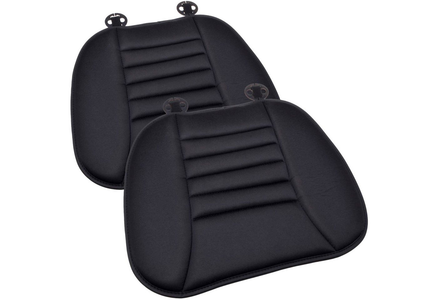 Diedrich Filmer GmbH Sitzkissen 2x Set Sitzkissen Memory Foam PU Sitzauflage, 2er Set Komfort Sitzbezug Sitzmatte Kissen für Auto Büro Reise Zuhause