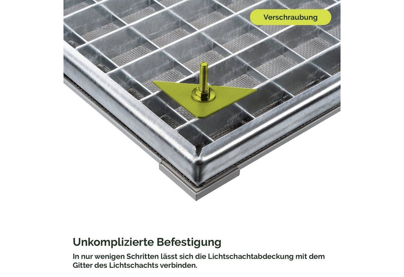 Nematek Lichtschachtabdeckung Nematek® Insektenschutz Fliegengitter für Kellerschachtabdeckung Bild 2