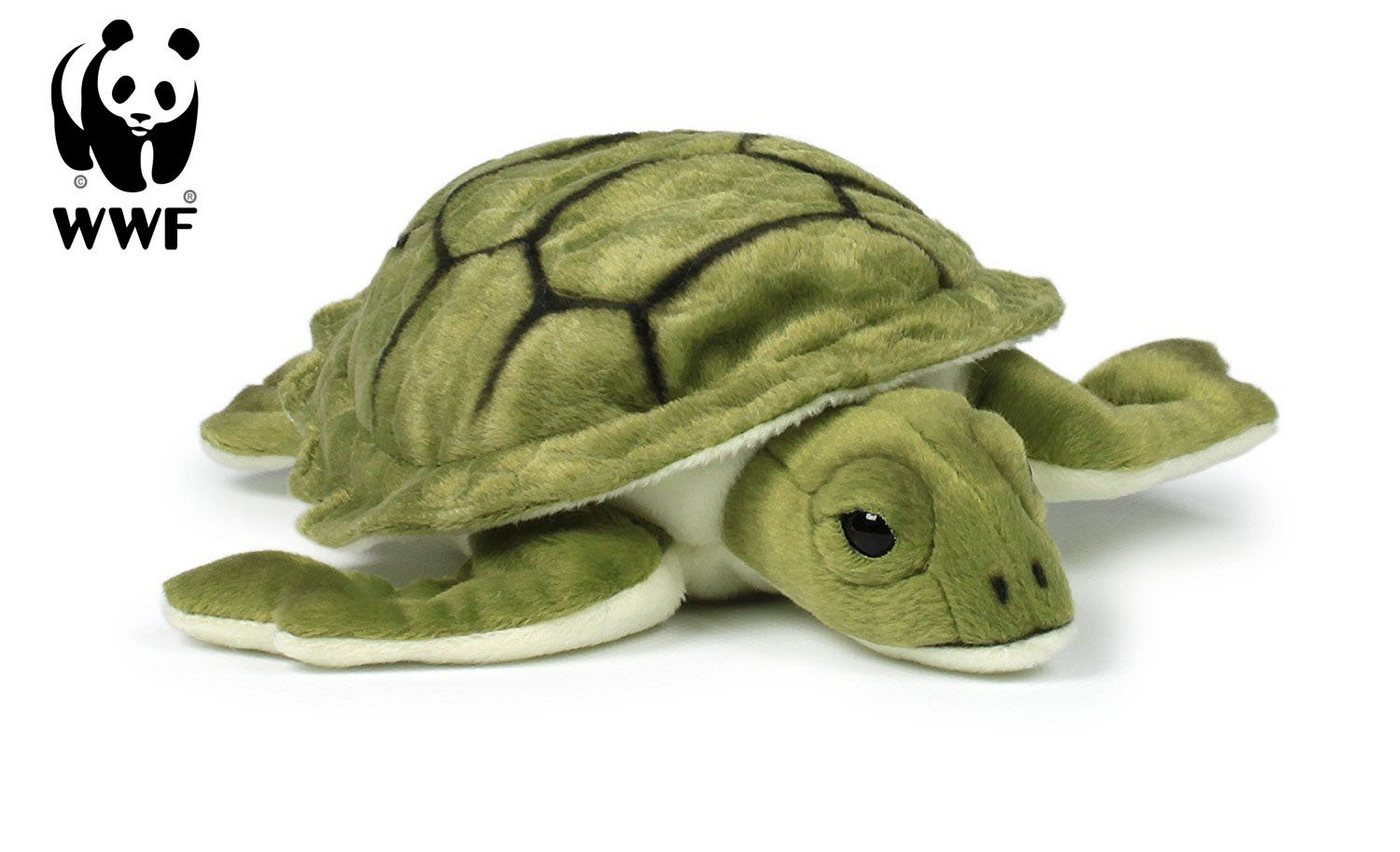 WWF Kuscheltier Plüschtier Meeresschildkröte (23cm), liegend