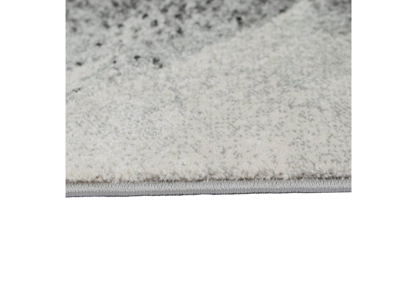 Carpetia Teppich Abstrakter Wohnzimmer Teppich mit Kreisformen in creme grau, rechteckig, Höhe: 13 mm Bild 3