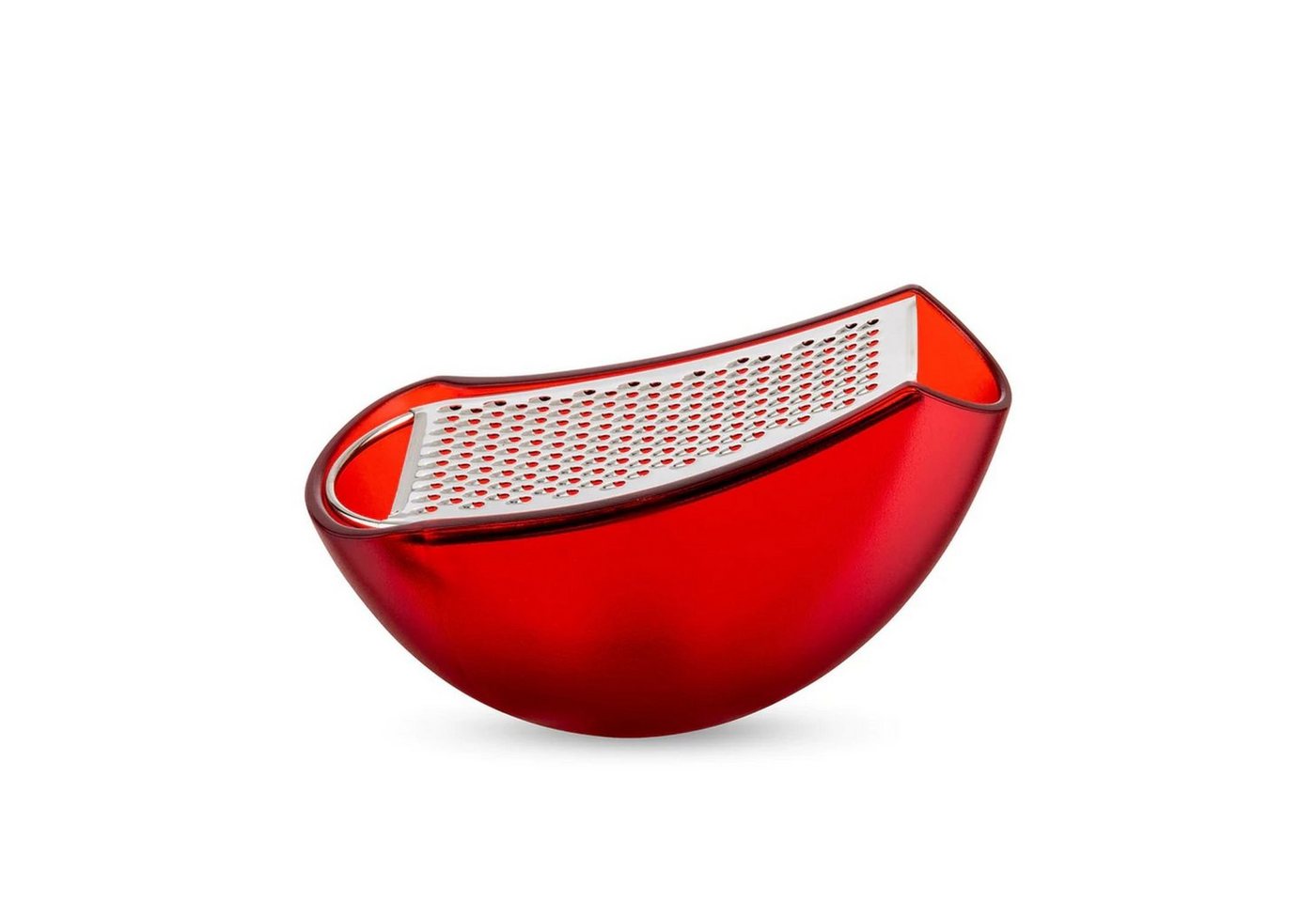 Alessi Käsereibe Parmenide Rot, Edelstahl, thermoplastisches Harz