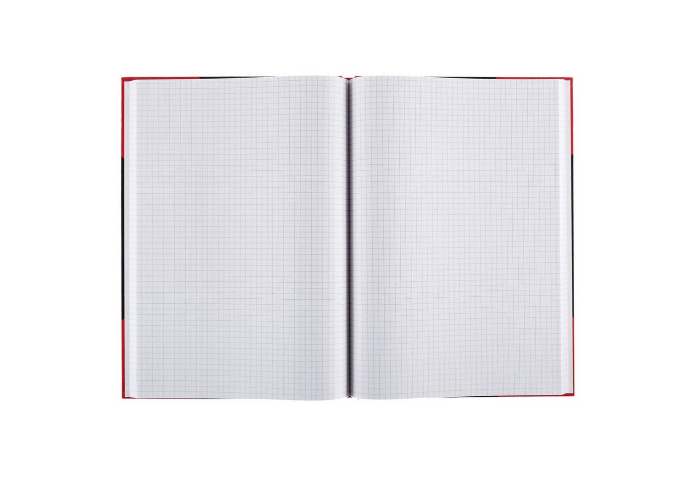Idena Notizbuch Idena Kladde kariert 96 Blatt 70g/m² schwarz/rot DIN A6 Bild 3