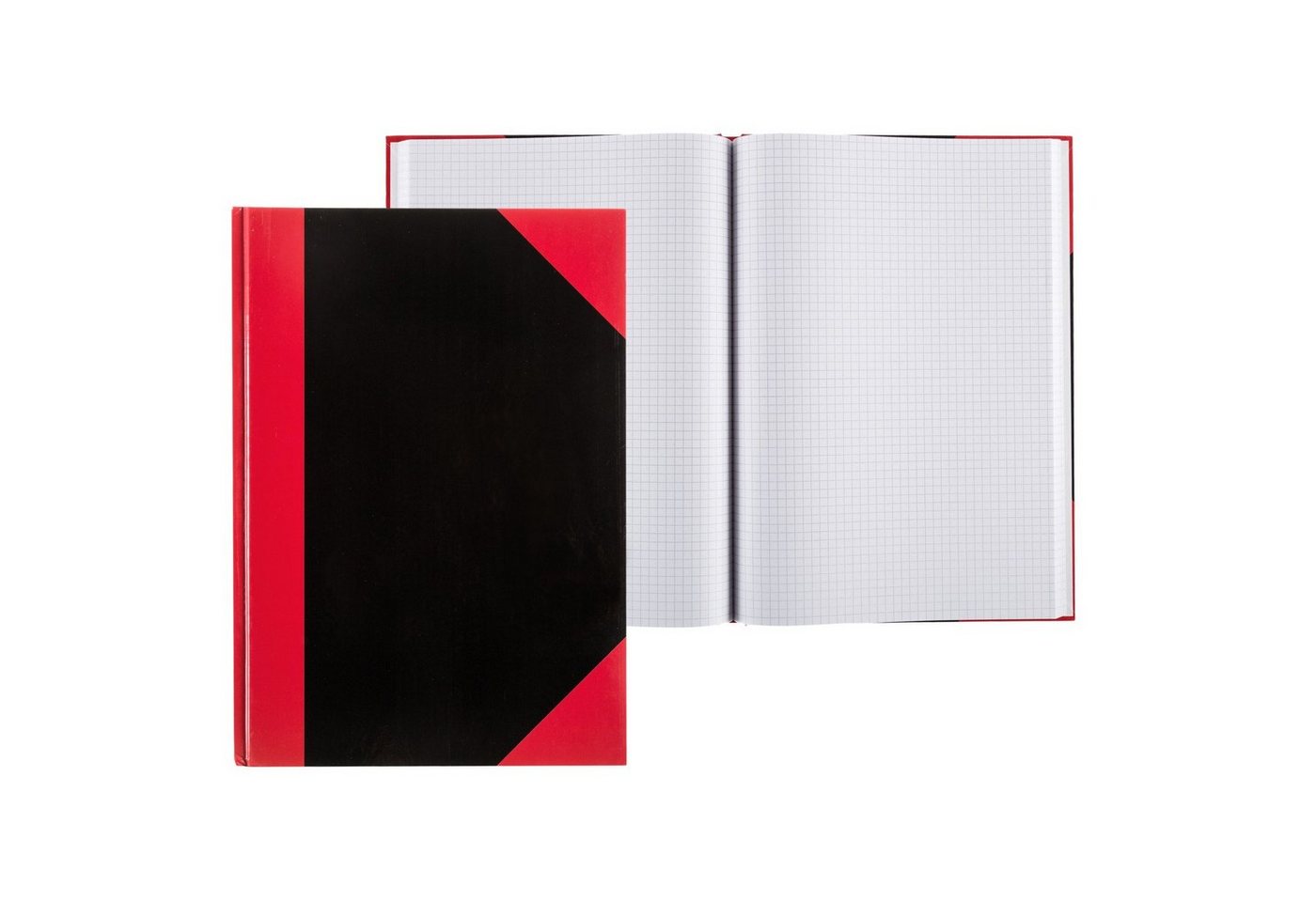 Idena Notizbuch Idena Kladde kariert 96 Blatt 70g/m² schwarz/rot DIN A6 Bild 4