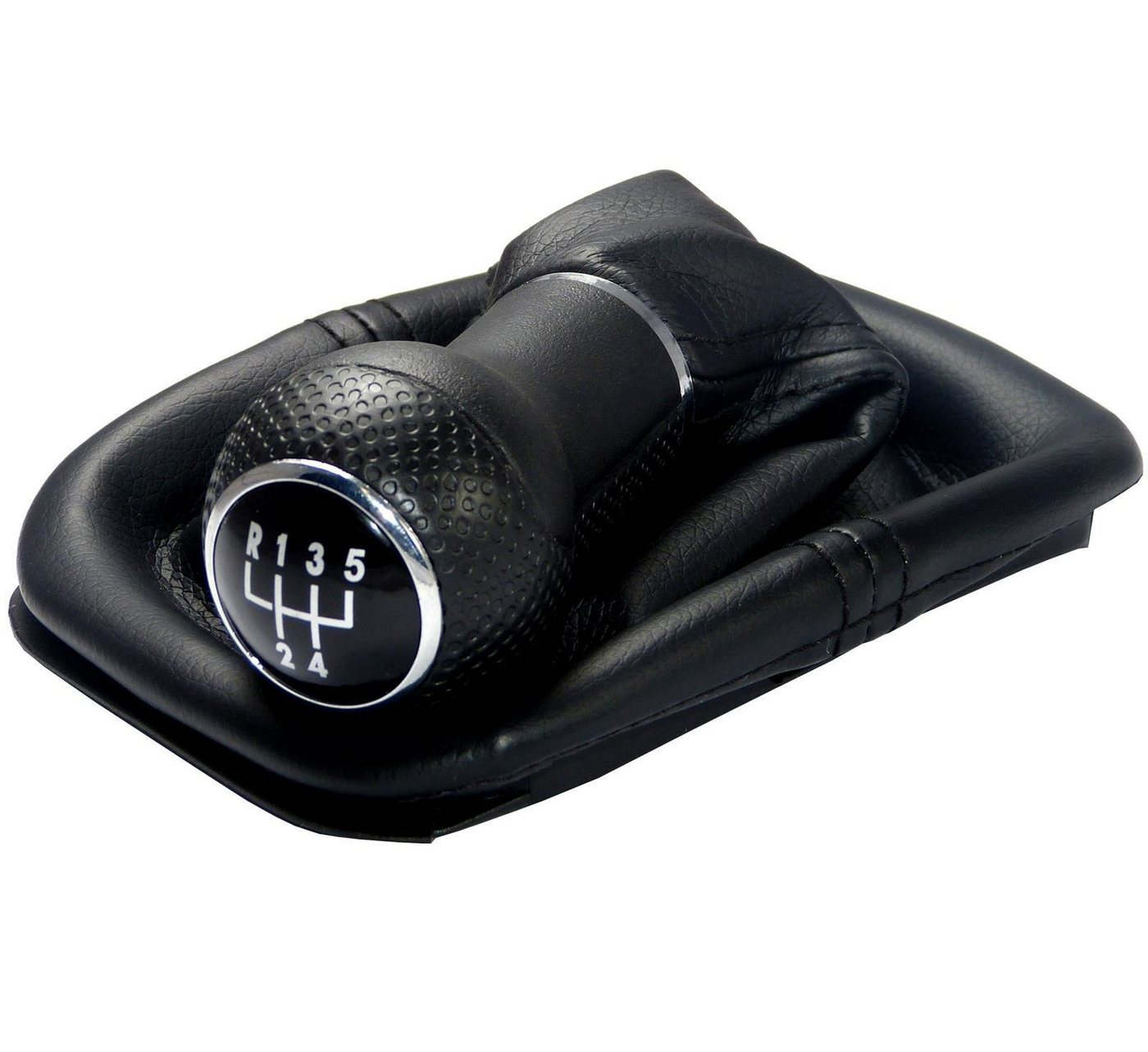 L & P Car Design Schalthebel Schaltknauf Auto für VW Golf 4 IV VW Bora mit Rahmen 23 mm 5 Gang (Set, 1 St., Schaltknauf + Schaltsack + Rahmen), Plug&Play Montage Bild 2