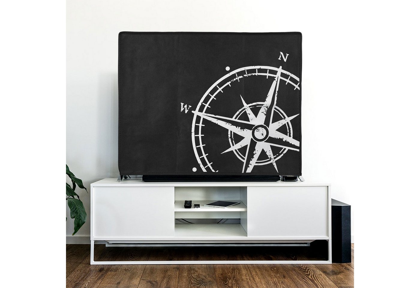 kwmobile Abdeckhaube 24" TV Hülle - Fernseher Bildschirmschutz Abdeckung - TV Bildschirm, DER SCHUTZ FÜR DEIN DISPLAY: Schütze den Bildschirm Deines Bild 2