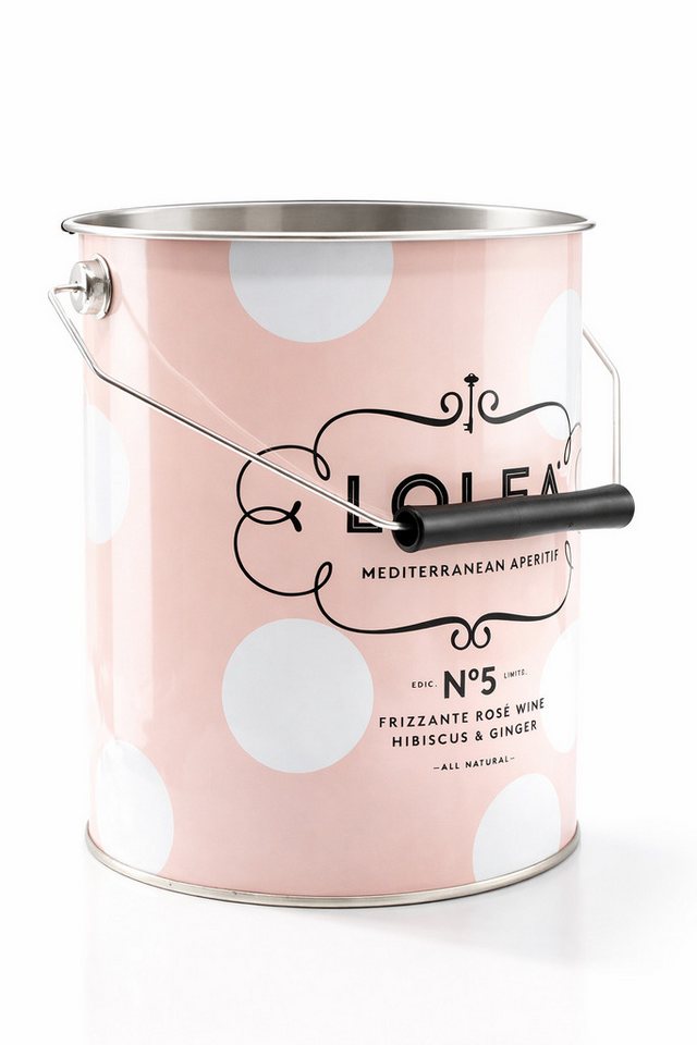 Mixcompany Outdoor-Flaschenkühler Lolea Sangria No.5 Flaschenkühler – Original Getränkekühler in Rosa Bild 2
