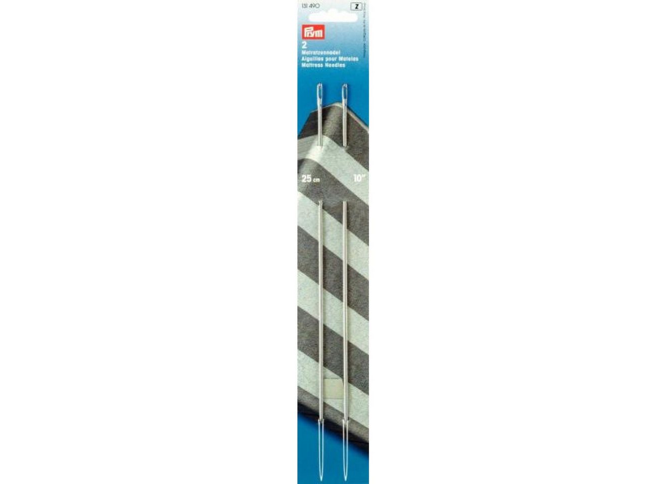 Prym Stricknadeln Matratzennadeln 2,35x250 mm silberfarbig 2 St