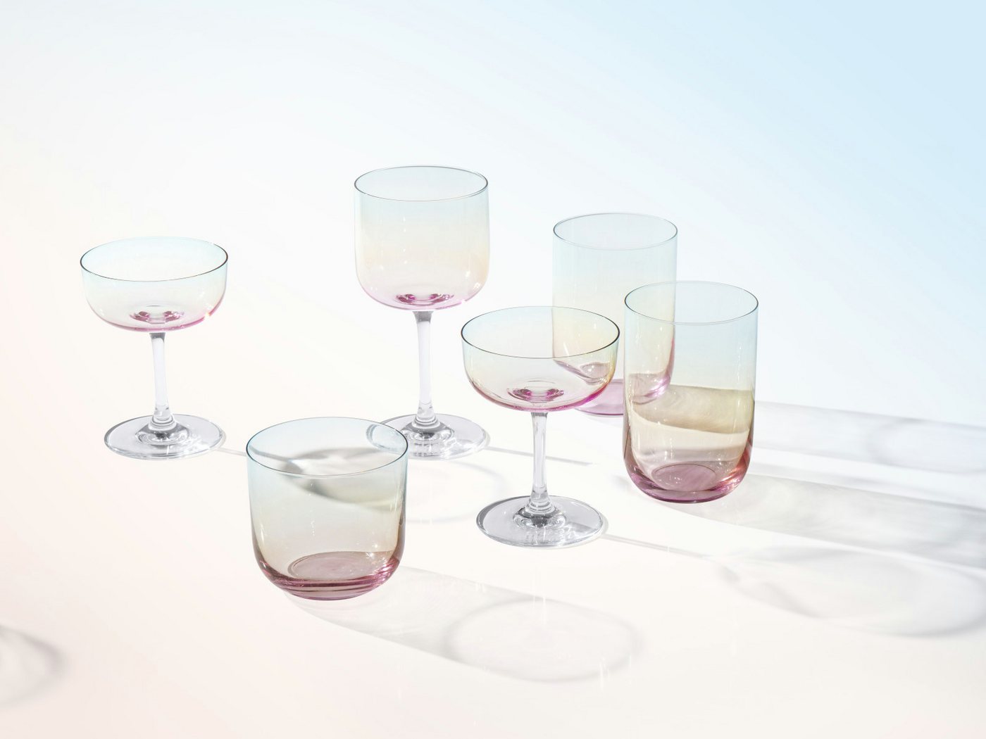 like. by Villeroy & Boch Gläser-Set Like Pearl Wasserglas Set 2tlg, Kristallglas