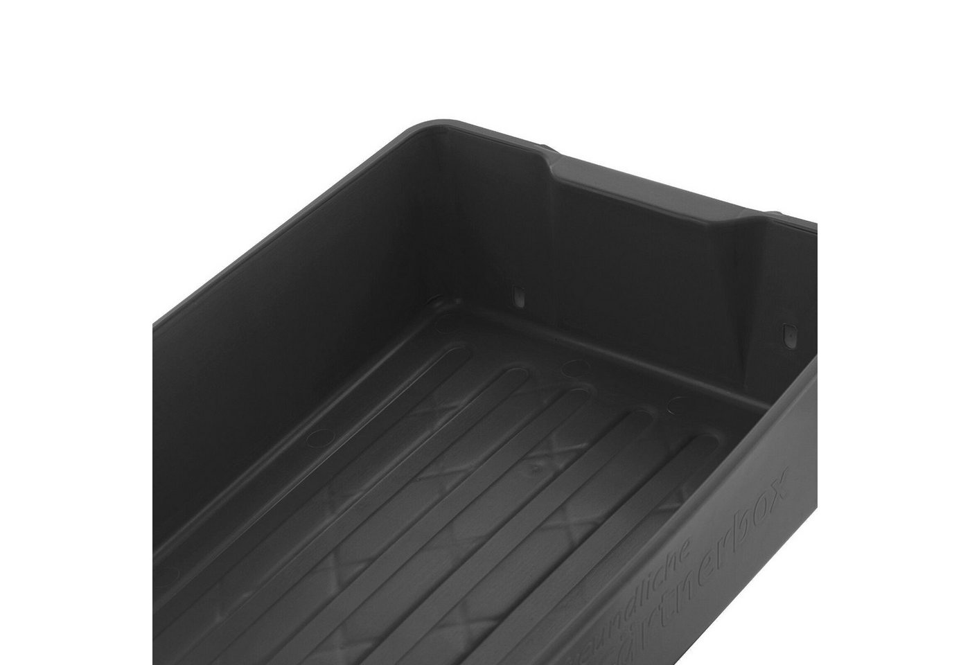 BURI Pflanzschale Wanne Kunststoff 2x grau Pflanzwanne Kotwanne Kunststoffwanne 58x32 cm Bild 2