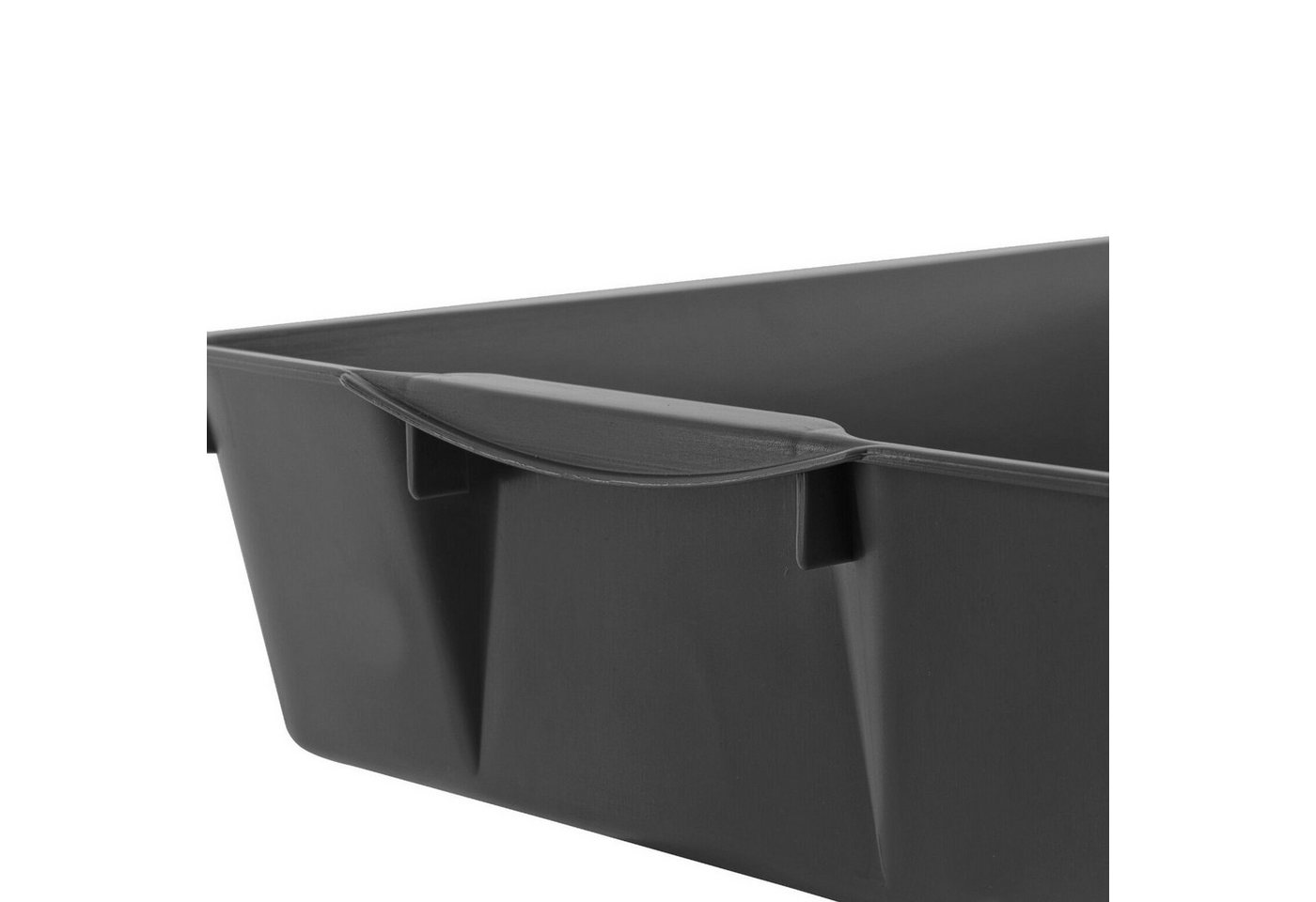 BURI Pflanzschale Wanne Kunststoff 2x grau Pflanzwanne Kotwanne Kunststoffwanne 58x32 cm Bild 3