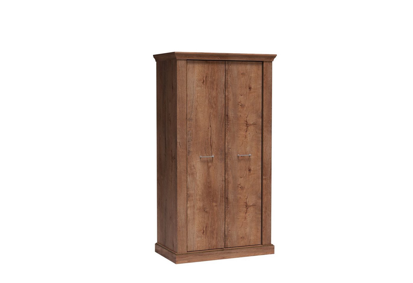 Masseno Drehtürenschrank DESIO 107 cm Kleiderschrank 2 Türen Schlafzimmerschrank Braun Bild 2