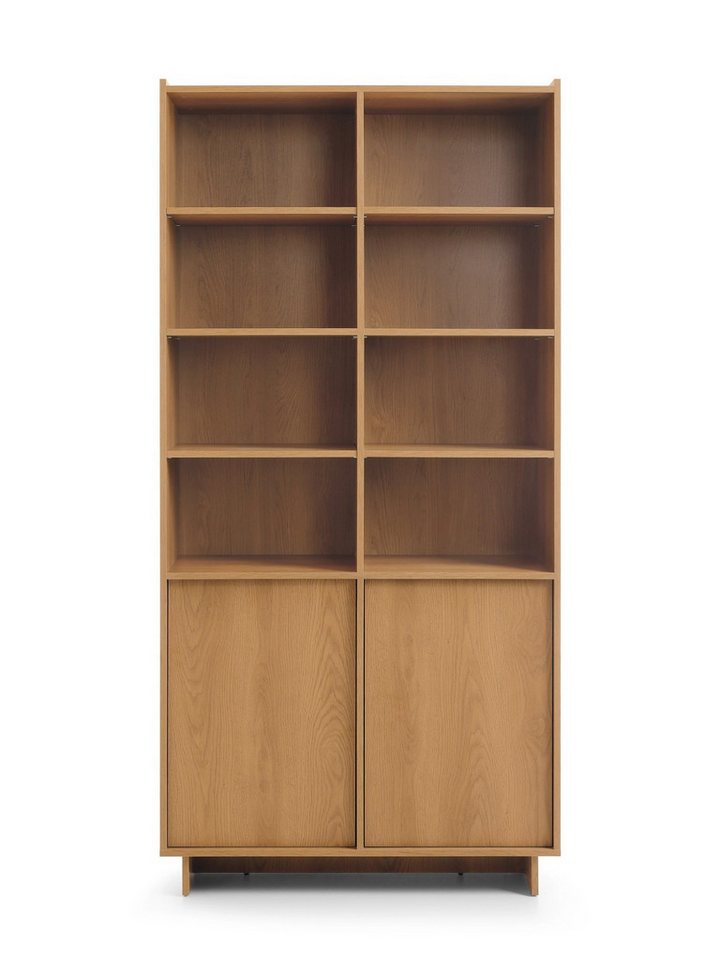 yourhouse24 Bücherregal Großes Regal YOSHI (98 cm) – Eiche Carmel (Japandi) Bild 2