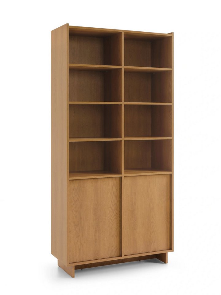 yourhouse24 Bücherregal Großes Regal YOSHI (98 cm) – Eiche Carmel (Japandi) Bild 3