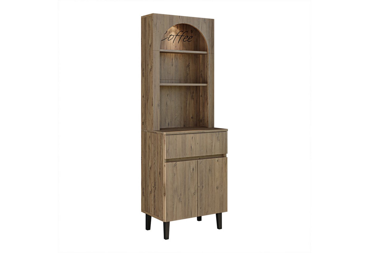 Roomart Küchenregal VENEDIK Küchenschrank 60 cm, Buffet, Schublade in 4 Farben, Buffet- & Mehrzweckschrank, LED Bogennische, Schublade, 4 Farben, 18 mm Platten Bild 2