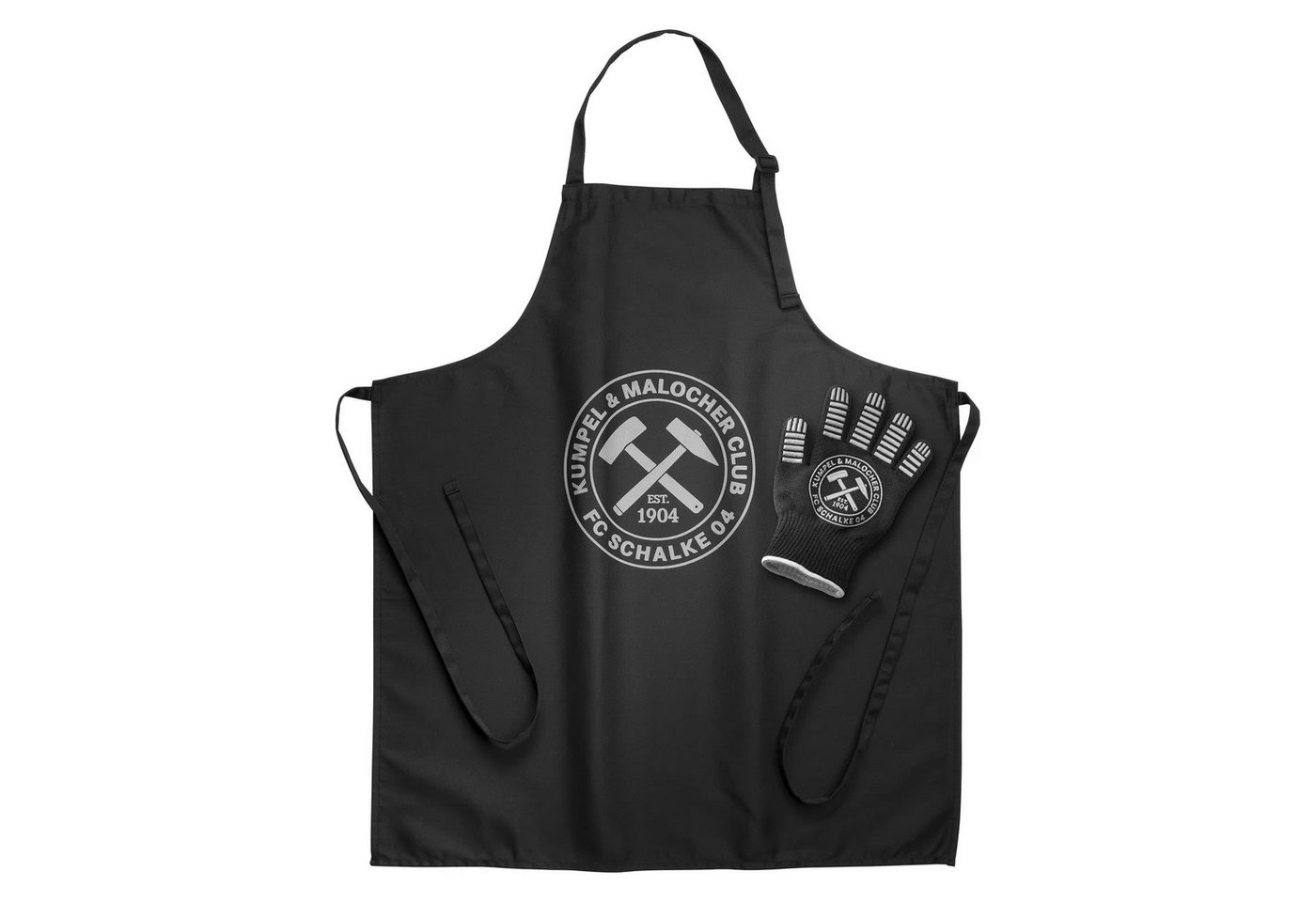 FC Schalke 04 Grillschürze Grillschürze- und Handschuh-Set, (3-tlg)