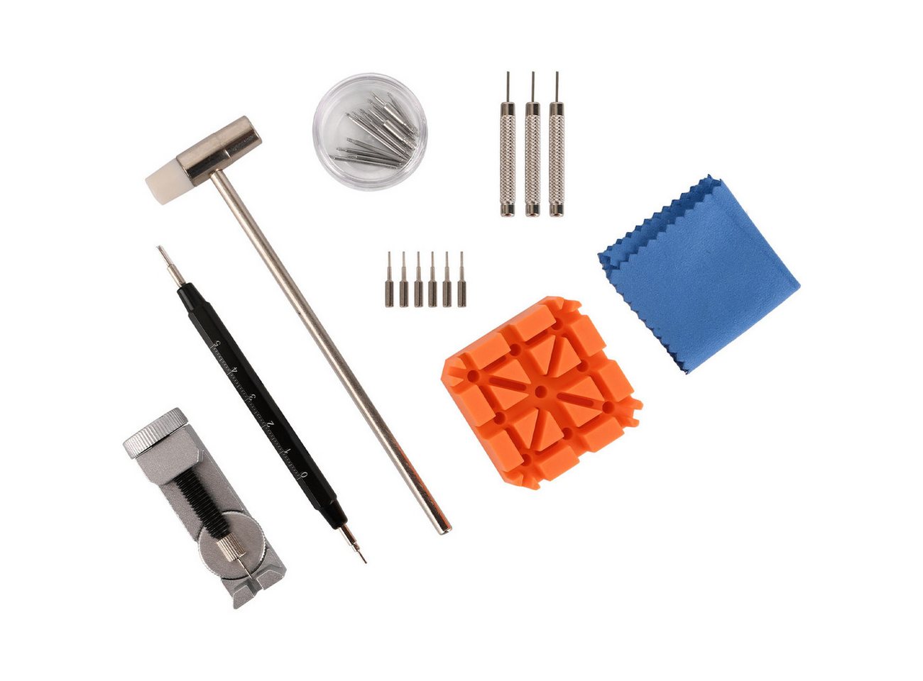 shop'n smile ideoon Reparatur-Set Profi Uhrenwerkzeug-Set (26-tlg), Armbandkürzer & Bandwechsel, 26-tlg., 26-tl. Uhrenwerkzeug-Set/Tasche für Bandwechsel & Filigranarbeiten Bild 5