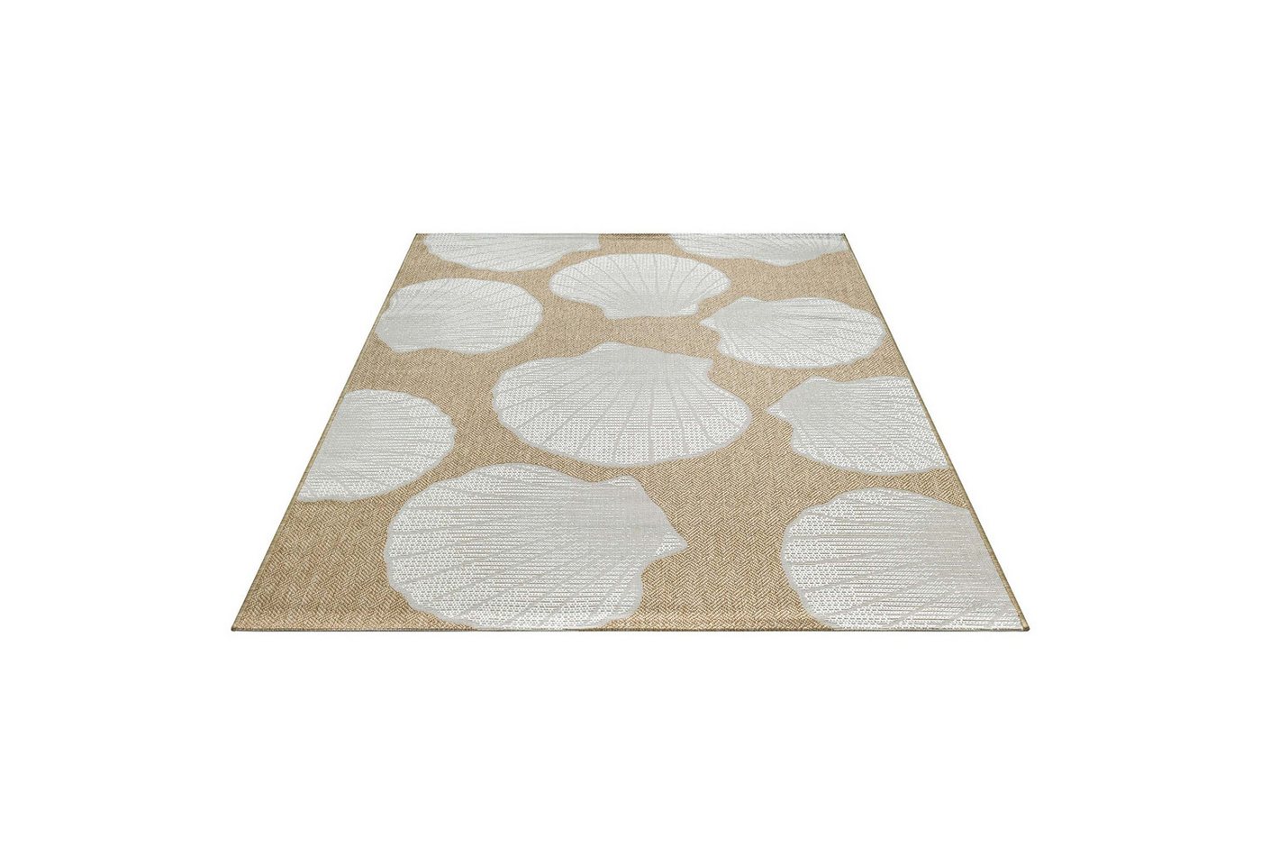 TaraCarpet Teppich TaraCarpet Regina Shell Wohnzimmer,Schlafzimmer,Esszimmer natur, rechteckig, Höhe: 7 mm, Küche Flur Terrasse Garten Balkon 80x150 Bild 2