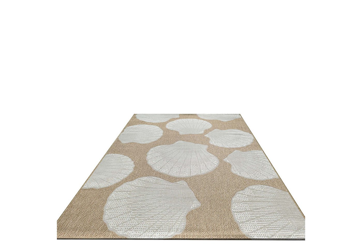 TaraCarpet Teppich TaraCarpet Regina Shell Wohnzimmer,Schlafzimmer,Esszimmer natur, rechteckig, Höhe: 7 mm, Küche Flur Terrasse Garten Balkon 80x150 Bild 4