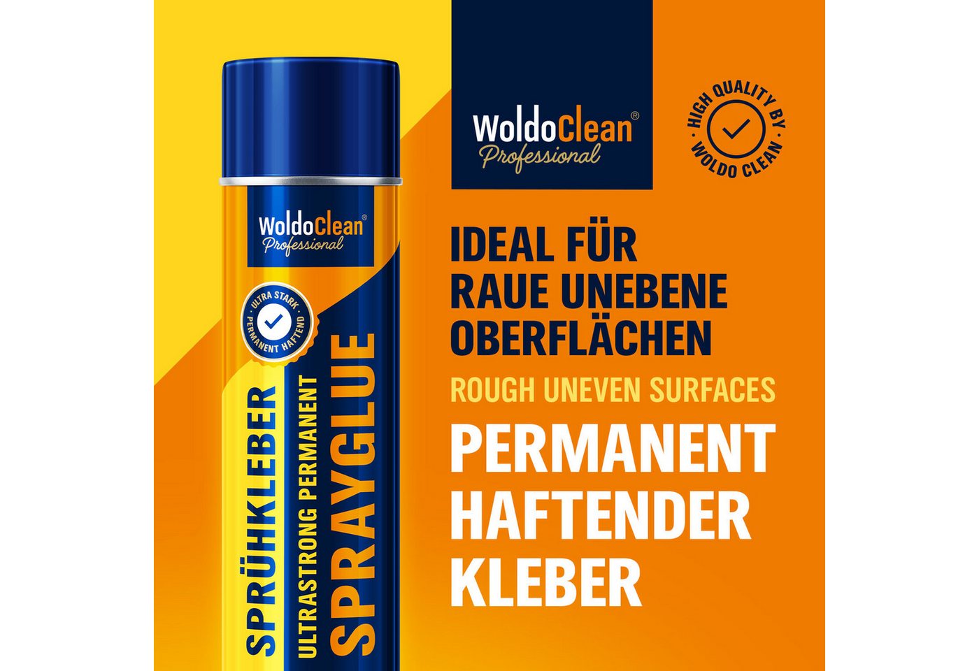 WoldoClean Sprühkleber WoldoClean Sprühkleber Auto Dachhimmel Schaumstoff 500ml, hitzebeständig Klebespray, Textilkleber, schnell trocknend