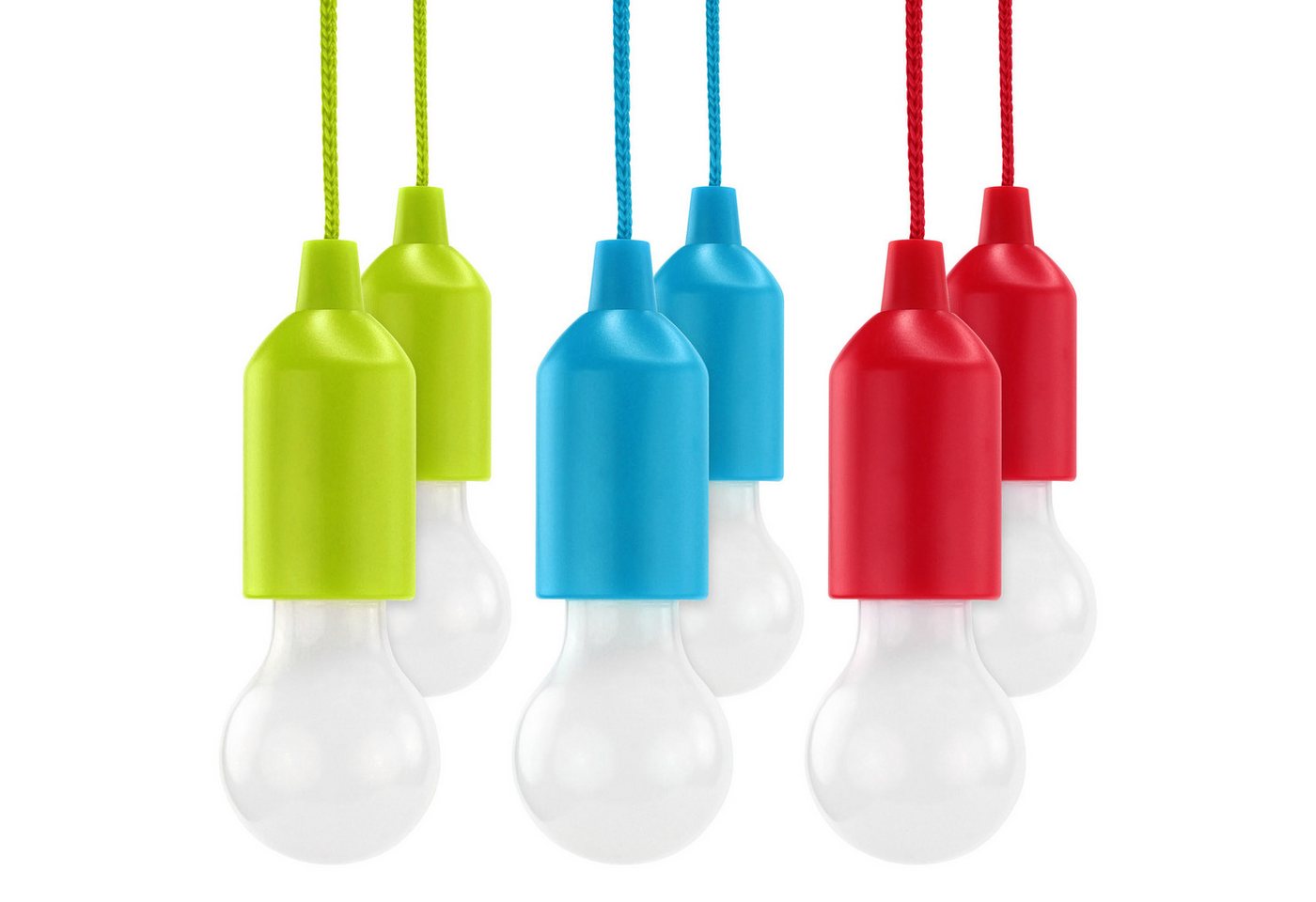 HyCell LED Gartenleuchte Pull-Light Set mit Zugschalter, Warmweiß LED 22 Stunden Leuchtdauer, LED