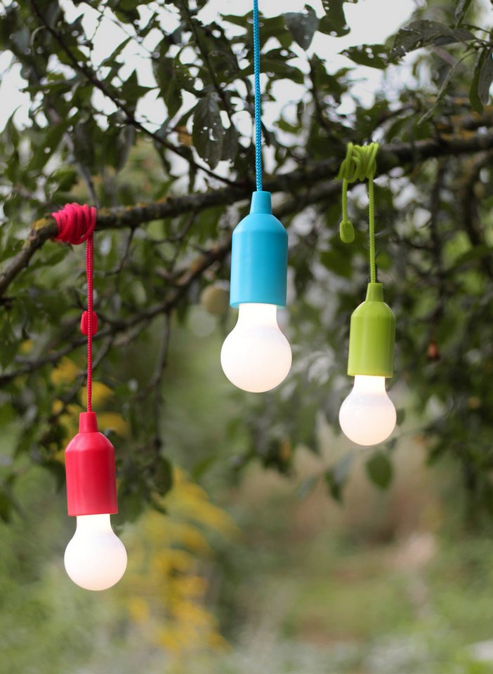 HyCell LED Gartenleuchte Pull-Light Set mit Zugschalter, Warmweiß LED 22 Stunden Leuchtdauer, LED Bild 3
