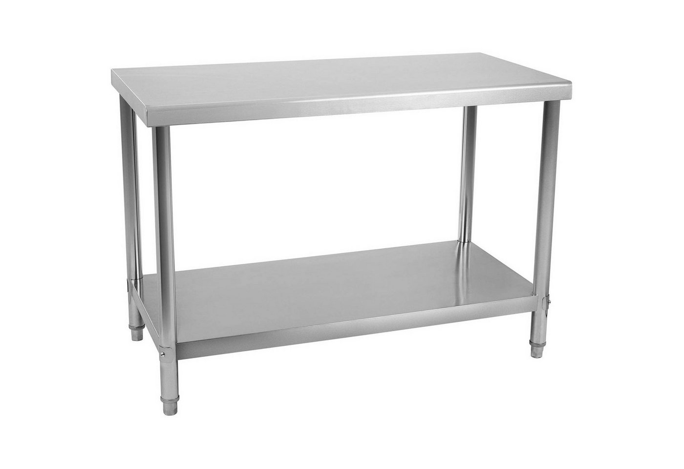 Royal Catering Arbeitstisch 100 x 70 cm Edelstahl Küchentisch Edelstahltisch Gastro Tisch Profi, verschiedene Größen