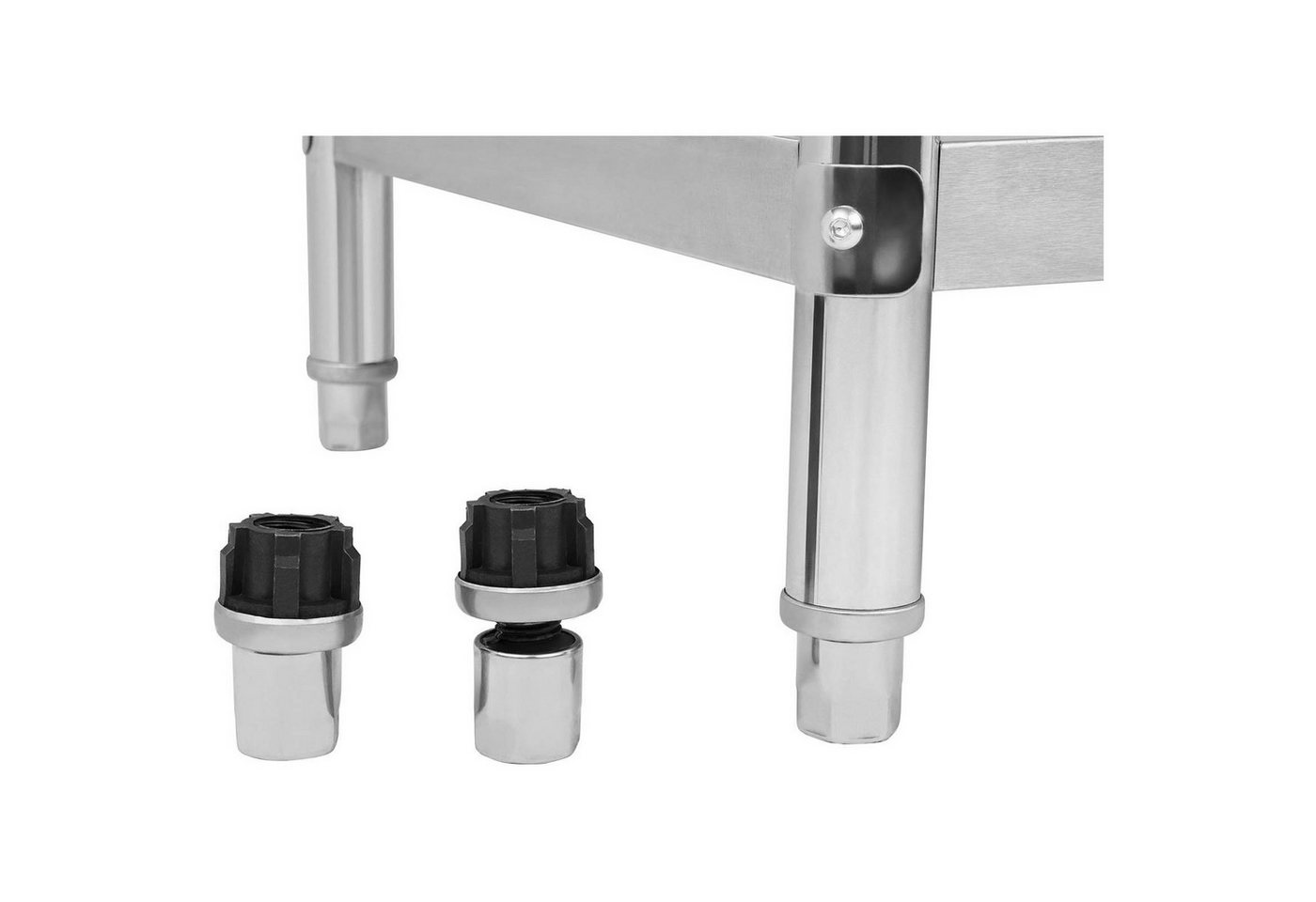 Royal Catering Arbeitstisch 100 x 70 cm Edelstahl Küchentisch Edelstahltisch Gastro Tisch Profi, verschiedene Größen Bild 4