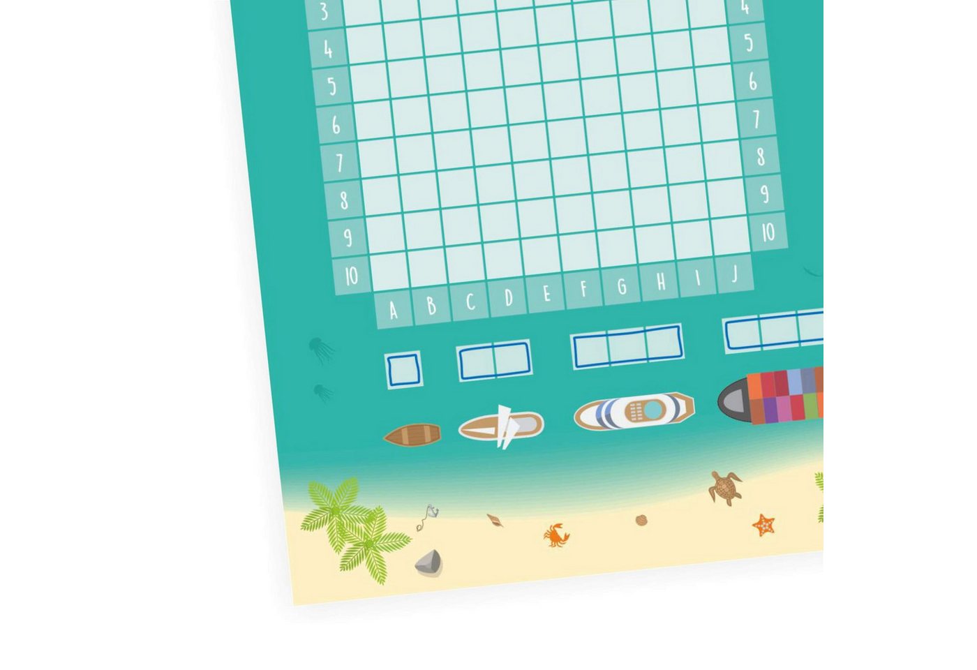 nikima Packpapier 2er Set A6 Spielblock Schiffe versenken Reisespiel Flottenmanöver, Reisespiel Flottenmanöver Bild 3