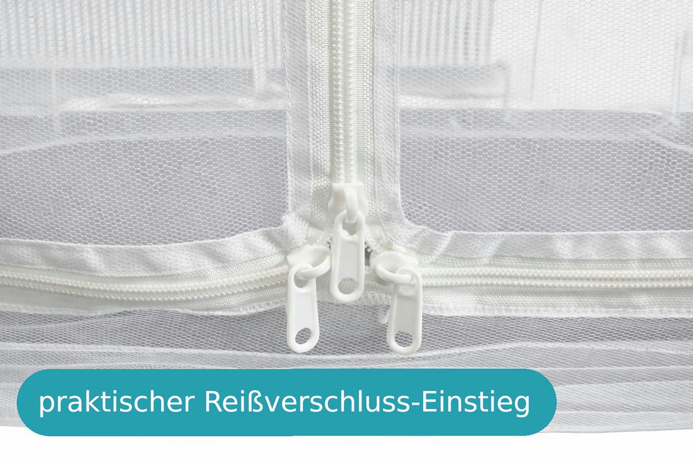 APANA Fliegengitter-Gewebe Mobiler Insektenschutz Moskitonetz Mückennetz Fliegengitter Netz, Größe (Breite x Höhe):150 x 200 x 150 cm Bild 5
