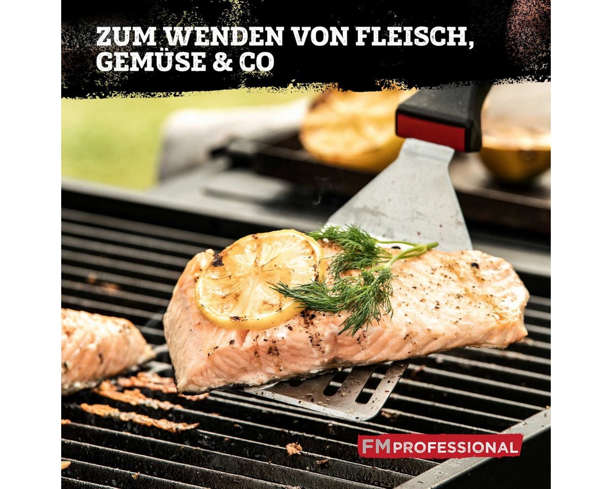 FMprofessional Grillwender Bratenwender, Schlitzwender, Pfannenwender, Küchenhelfer, Kochutensil Bild 2